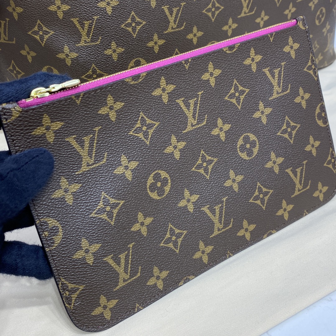 Louis Vuitton NEVERFULL GM Monogram Handbag M41180 Peony